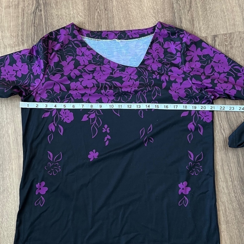 3 Top Bundle Purple and B&W Size L - Picture 15 of 16